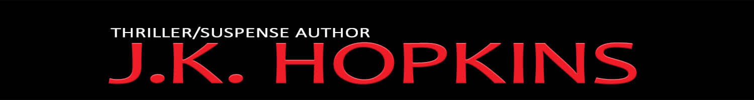 Logo for Thriller/suspense author J.K. Hopkins